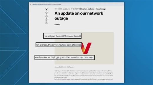 Verizon outage: How to redeem $20 credit | 2 Wants to Know