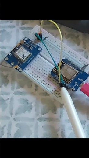 WeMos connected to GPS with U-center to map location