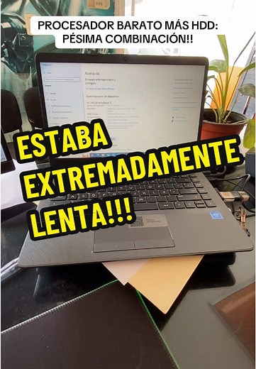ESTABA EXTREMADAMENTE LENTA!!! #laptop #hp #lenta #hdd #ssd #windows #actualizacion