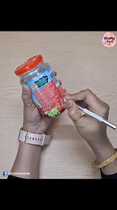 130K views · 4.9K reactions | A beautiful craft idea to transform a Glass jar | Crafty hands | Facebook