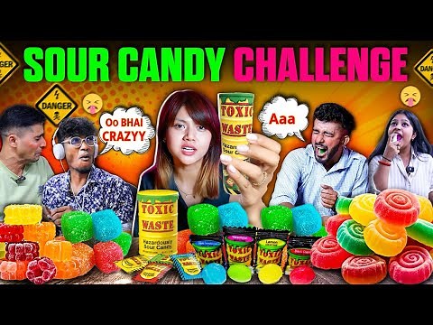 Trying the Most SOUR Candies in the World | Toxic Waste | Warheads Sour Spray | Viral Challenge