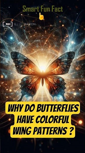 Why Do Butterflies Have Colorful Wing Patterns..? #shorts #facts #story #history