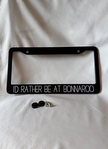 Cache de plaque d'immatriculation Bonnaroo - Etsy France