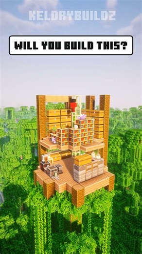 Minecraft Treetop Starter House 🏡