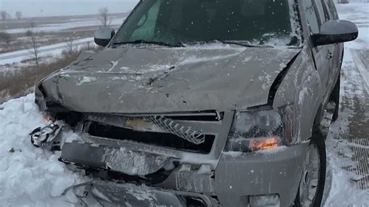 Iowa DOT shares video of car rear-ending snowplow in northwest Iowa