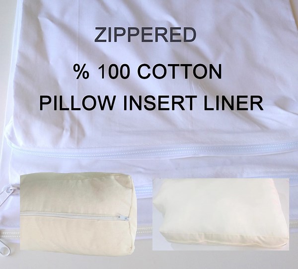 Pillow Insert Liner|cotton Pillow Inner Case Without Filling|zippered Cushion Insert Liner|custom Insert Cover|cushion Liner|stuffing Bag - Etsy