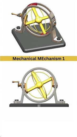 Gyroscopic Mechanism #gyroscope #cad #mechanical #mechanism #3ddesign #solidworks #engineering