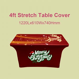 [Hot Item] Tension Fabric Table Cover 6FT Table Cloth with Custom Logo