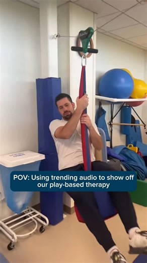 Pediatric sports medicine often uses fun tools — like this zip line — to engage kids in therapy that feels more like play. But behind the laughter is a purpose: building strength, improving flexibility and boosting overall fitness to help children safely participate in sports and physical activity. Helping kids feel confident and comfortable through play-based therapy is one of the best parts of the job. 💪✨ 👉 Learn more about our pediatric physical therapy services offered at Aurora Sports Hea