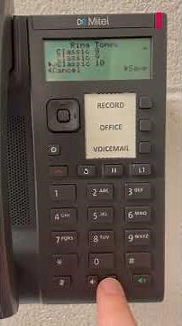 CWASD: Changing the Volume on the Mitel 6905