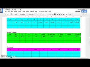 Air Track Collision Lab Help