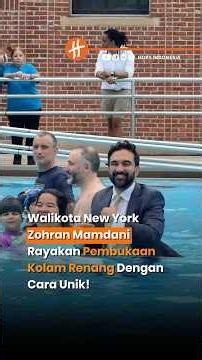 Unique! New York City Mayor Swims in a Suit! #nyc #news #hopsid