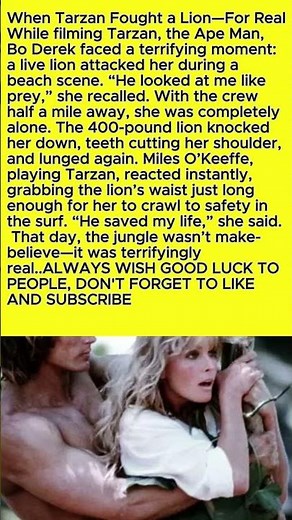 When Tarzan Fought a Lion—For Real