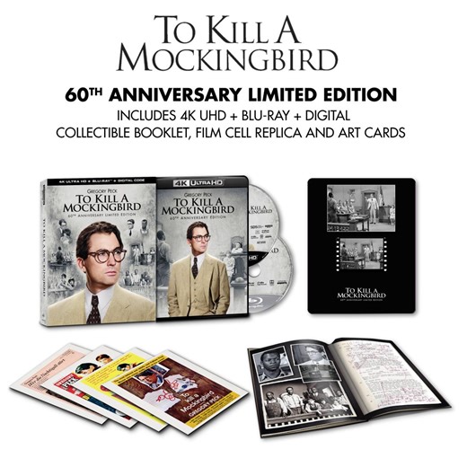 Celebrate the 60th Anniversary of To kill a Mockingbird with this limited-edition giftset. Includes the film on 4K Ultra HD for the first time ever, filmstrip replica, 48-page booklet and collectable art cards. https://www.uphe.com/movies/to-kill-a-mockingbird?#4k-ultra-material-2 | To Kill a Mockingbird