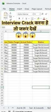 Interviewer ने घुमा के सवाल पूछा! 😱 Excel Interview Question #Shorts #excel