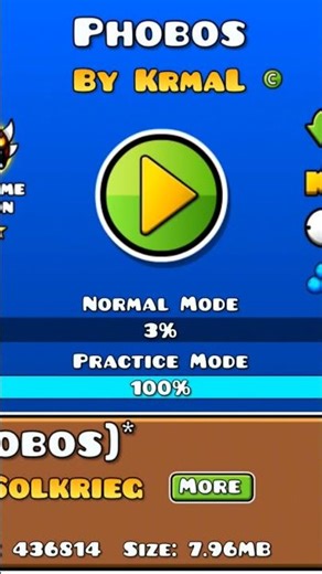 100% phobos extreme demon in practice:| #geometrydash
