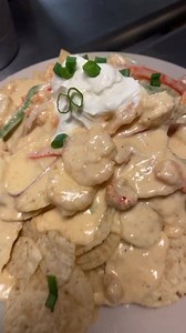 5.4K views · 75 reactions | Seafood Nachos: Gulf Shrimp, Louisiana Crawfish Tails & Colossal Lump Crab simmered in a Spiced Cream Sauce over Chips topped with Fresh, Green Onions and a Jalapeño, Sour Cream ... #littlebigcup #arnaudville #louisiana #eat #nachos #seafood #seafoodnachos #shrimp #colossalcrab #crawfish #bayou #southerncharm | The Little Big Cup | Facebook