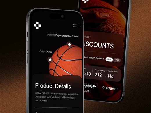 sport & workout mobile ui design