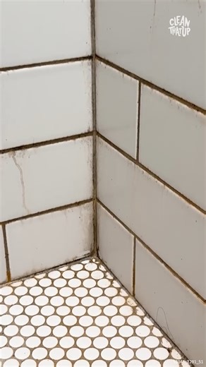 Try THIS to Clean Your Shower Grout #ShowerCleaning #GroutCleaningTips #BathroomCleaning #CleaningHackIdeas | Clean That Up
