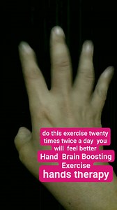Hand Therapy Hand Brain Boosting Exercise #handtherapy #therapist #everyonehighlights #highlightseveryone #followersシ゚ #followersreels #bloodpressure #BoostYourBrain #bloodsugar #memory #flexibility #anxiety | Ana Marie Delos Santos