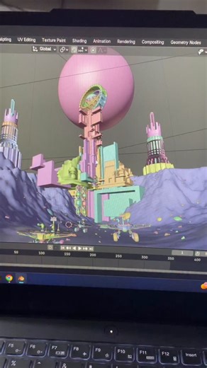 Fattu Tutorials on Instagram: "Blender Landscape Design Tutorial #blender #blender3d #art #creative #artist #design #animation #cinema4d #render #work #starwars #scifi"