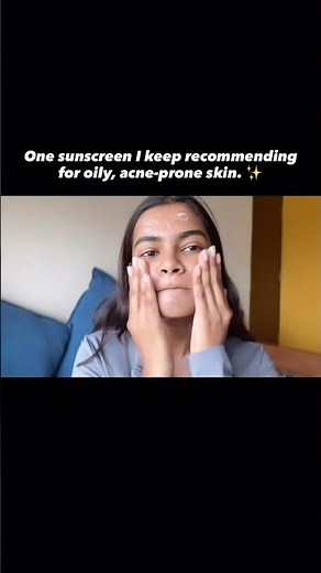 Best Sunscreen for Oily & Acne-Prone Skin #yt #brightskin #skincare #sunscreen #pov #ytshorts #fyp