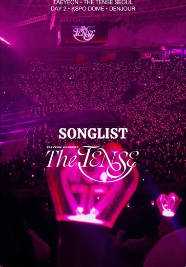 Taeyeon's The Tense Concert Song List Revealed