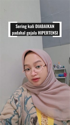 Gejala hipertensi, jangan lupa cek tensimu kalau lebih dari 120/80 berarti itu Hipertensi #perawat