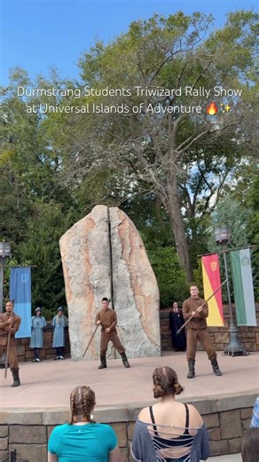 Durmstrang Students Triwizard Rally Show at Universal Islands of Adventure 🔥✨