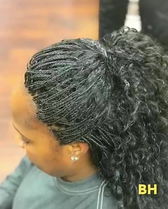 3K views · 68 reactions | ✨Deep Wavy Micro Braids✨ | Best African Hair Braiding in Maryland - The Braiding House | Facebook