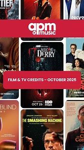 5 films and TV series that used APM Music in October: 🤡 #ITWelcomeToDerry 😇 #GoodFortune 🕍 #NobodyWantsThis 🎸 #Springsteen: Deliver Me From Nowhere 🙈 #LoveIsBlind Add your next project to this list: https://bit.ly/4kwFzY8 | APM Music