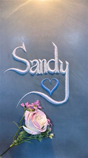 Sandy ❤️Satisfying Sand Art — Name Written Beautifully in Sand | Relaxing ASMR #SandArt #Sandy