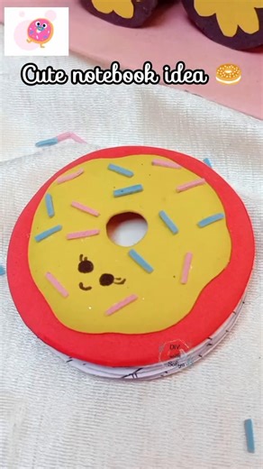 MY CUTEST DIY NOTEBOOK EVER!😍Easy Back to School Craft #diy #notebook #schoolsupplies #shorts