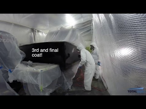 Boat Painting 101: Spraying the Topcoat
