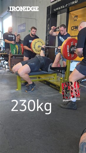 Ryan Williams benching 230kg raw | ProRaw Powerlifting