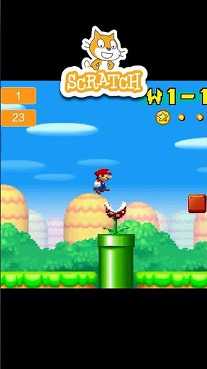 New Super Mario Bros. DS on Scratch GAME OVER #mariobros #gameover #shorts #mario #scratch #nds