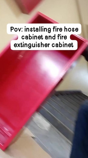 #Maintenance install fire hose cabinet and fire extinguisher cabinet #fbreelsfypシ゚viralシ #followerseveryone #monitization2025 #monitizationadsonreels #monitizedinstreamads | Nelly Gee