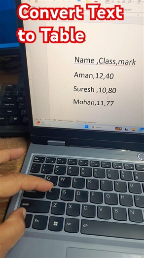 Converts Text to a Table Instantly – No One Uses It! #viral #excel #trend #tips