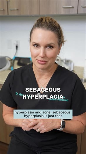 Anne Truitt MD on Instagram: "Sebaceous Hyperplasia vs. Acne: The Skin Condition Showdown of the Century! 🥊 You’ll never believe the key differences between these two common complexion conundrums. In one corner, we have Sebaceous Hyperplasia - those pesky, raised yellow spots with a sunken center. In the other, Acne - the inflammatory papules that just won’t quit! 🤯 The treatment plans are worlds apart too. Sebaceous hyperplasia gets tamed with electrocautery or laser, while acne needs a whole