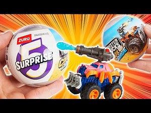5 SURPRISE MONSTER TRUCKS balls from ZURU found at ACTION that change color