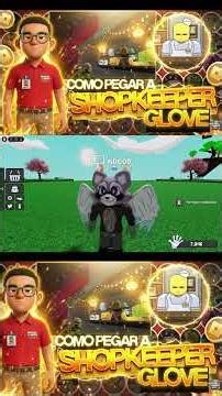 Showcase luva SHOPKEEPER | @MiguelJonnysGames #roblox #slapbattles