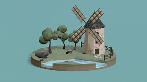 Windmill - Buy Royalty Free 3D model by ApprenticeRaccoon
