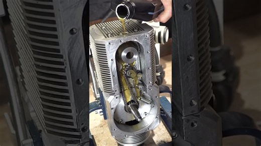 Rotary valve engine built from scratch! It works