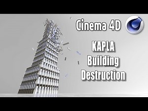 Kapla Building Destruction: 3d Animation made with Cinema 4d