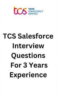 TCS Interview Questions || #salesforceinterviewquestions #salesforce #youtubefeed #ytshorts #tcs