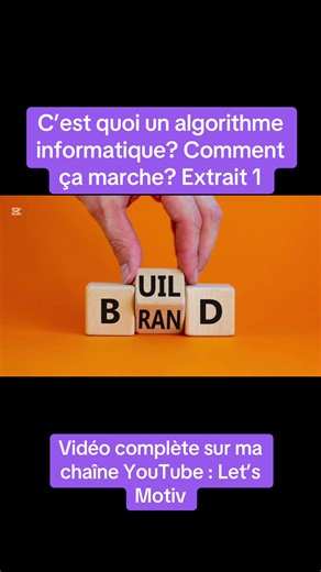 Dans cette nouvelle vidéo sur ma chaine Let’s Motiv, découvrez ce qu’est un algorithme informatique et comment il fonctionne dans le monde des réseaux sociaux. À l’heure où tout le monde cherche de la visibilité, que ce soit sur YouTube, Instagram, TikTok ou Facebook, il est crucial de comprendre comment ces algorithmes décident de ce que vous voyez, de ce que vous aimez et de ce que vous partagez. Extrait 1 #algorithme #seo #réseauxsociaux