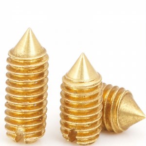 [Hot Item] Brass Slotted Cup Point Set Screws Copper Headless Grub Screw