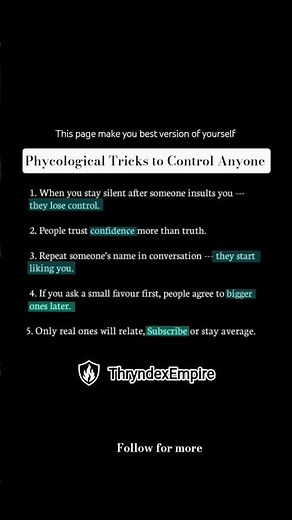 phycological Tricks to Control Anyone #pshycologytricks