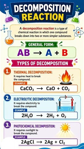 Decomposition & Endothermic Reactions 🔥❄️ | Easy Explanation with Examples | Class 10 Science