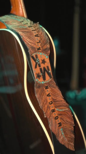 MORGAN KLAIBER on Instagram: "When your guitar strap is as cool as the stories you get to sing. Custom guitar strap made by @caseycurtisdesigns 🎥: @thisiscodi"